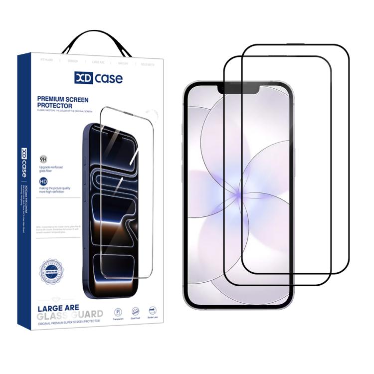 ฟิล์มกระจกนิรภัย HD พิมพ์ซิลค์สกรีน XDcase 2 ชิ้น / แพ็ค สำหรับ iPhone 17e / 16e, สำหรับ iPhone 17 Pro Max, สำหรับ iPhone 17 Pro, สำหรับ iPhone 17, สำหรับ iPhone Air, สำหรับ iPhone 16 Pro Max, สำหรับ iPhone 16 Pro, สำหรับ iPhone 16 Plus, สำหรับ iPhone 16
