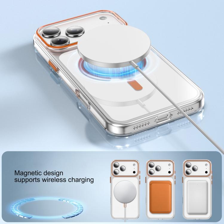 เคสโทรศัพท์แม่เหล็ก Kemeng Clear PC สำหรับ iPhone 17 Pro Max, สำหรับ iPhone 17 Pro