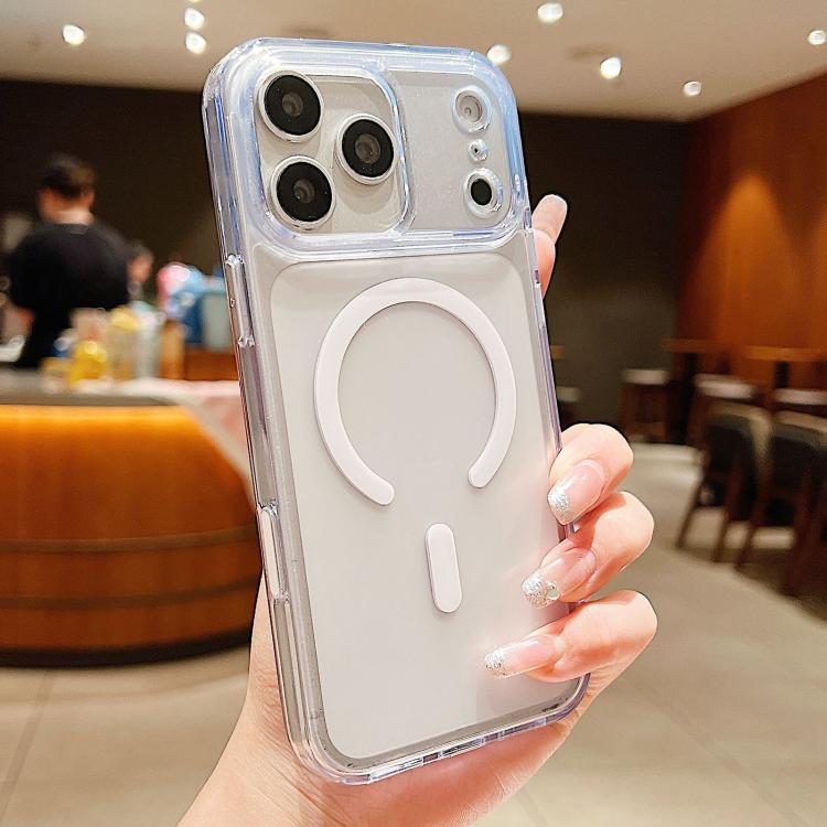 เคสโทรศัพท์แม่เหล็กผสม TPU PC แบบด้านพร้อมปุ่มเซ็นเซอร์ AI สำหรับ iPhone 17 Pro Max, สำหรับ iPhone 17 Pro, สำหรับ iPhone 17, สำหรับ iPhone Air, สำหรับ iPhone 16 Pro Max, สำหรับ iPhone 16 Pro, สำหรับ iPhone 16