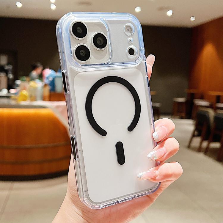 เคสโทรศัพท์แม่เหล็กผสม TPU PC แบบด้านพร้อมปุ่มเซ็นเซอร์ AI สำหรับ iPhone 17 Pro Max, สำหรับ iPhone 17 Pro, สำหรับ iPhone 17, สำหรับ iPhone Air, สำหรับ iPhone 16 Pro Max, สำหรับ iPhone 16 Pro, สำหรับ iPhone 16