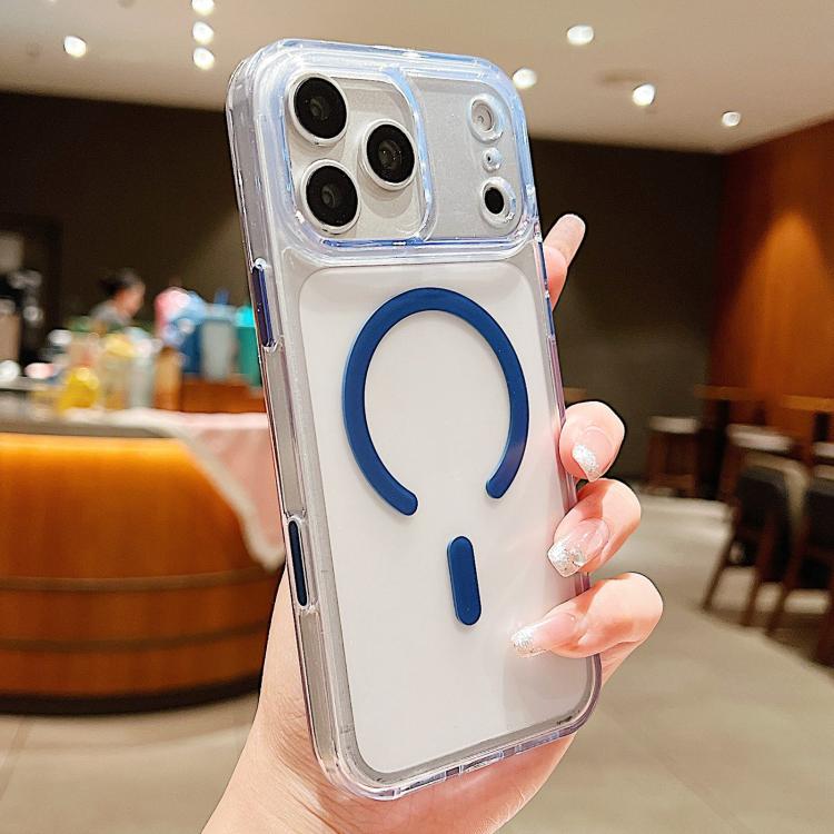 เคสโทรศัพท์แม่เหล็กผสม TPU PC แบบด้านพร้อมปุ่มเซ็นเซอร์ AI สำหรับ iPhone 17 Pro Max, สำหรับ iPhone 17 Pro, สำหรับ iPhone 17, สำหรับ iPhone Air, สำหรับ iPhone 16 Pro Max, สำหรับ iPhone 16 Pro, สำหรับ iPhone 16