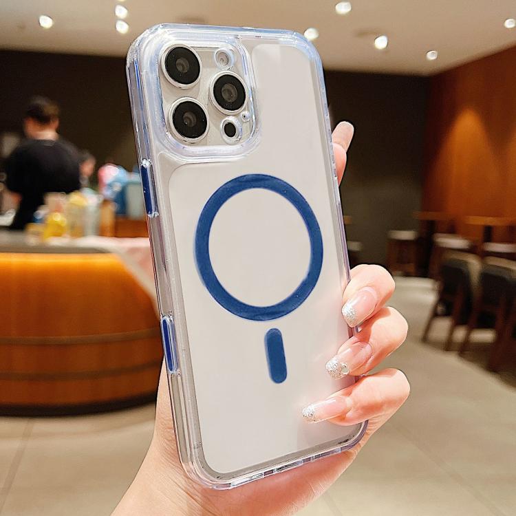 เคสโทรศัพท์แม่เหล็กผสม TPU PC แบบด้านพร้อมปุ่มเซ็นเซอร์ AI สำหรับ iPhone 17 Pro Max, สำหรับ iPhone 17 Pro, สำหรับ iPhone 17, สำหรับ iPhone Air, สำหรับ iPhone 16 Pro Max, สำหรับ iPhone 16 Pro, สำหรับ iPhone 16