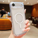เคสโทรศัพท์แม่เหล็กผสม TPU PC แบบด้านพร้อมปุ่มเซ็นเซอร์ AI สำหรับ iPhone 17 Pro Max, สำหรับ iPhone 17 Pro, สำหรับ iPhone 17, สำหรับ iPhone Air, สำหรับ iPhone 16 Pro Max, สำหรับ iPhone 16 Pro, สำหรับ iPhone 16