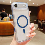 เคสโทรศัพท์แม่เหล็กผสม TPU PC แบบด้านพร้อมปุ่มเซ็นเซอร์ AI สำหรับ iPhone 17 Pro Max, สำหรับ iPhone 17 Pro, สำหรับ iPhone 17, สำหรับ iPhone Air, สำหรับ iPhone 16 Pro Max, สำหรับ iPhone 16 Pro, สำหรับ iPhone 16