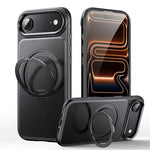เคสโทรศัพท์ที่ถือแม่เหล็กหมุนได้ 360 องศาลายหนัง สำหรับ iPhone 17 Pro Max, สำหรับ iPhone 17 Pro, สำหรับ iPhone 17, สำหรับ iPhone Air, สำหรับ iPhone 16 Pro Max, สำหรับ iPhone 16 Pro, สำหรับ iPhone 16 Plus, สำหรับ iPhone 16