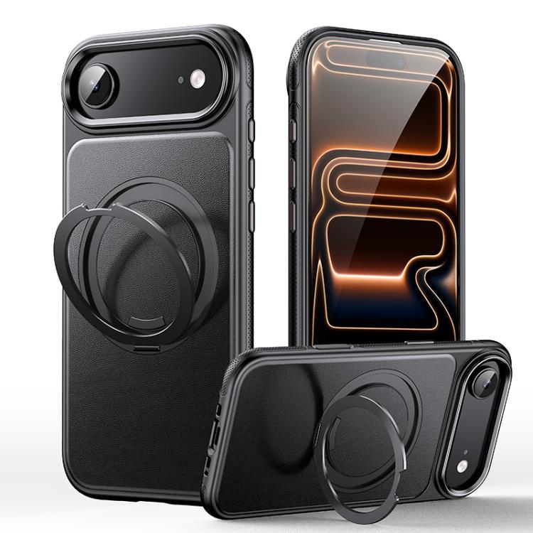 เคสโทรศัพท์ที่ถือแม่เหล็กหมุนได้ 360 องศาลายหนัง สำหรับ iPhone 17 Pro Max, สำหรับ iPhone 17 Pro, สำหรับ iPhone 17, สำหรับ iPhone Air, สำหรับ iPhone 16 Pro Max, สำหรับ iPhone 16 Pro, สำหรับ iPhone 16 Plus, สำหรับ iPhone 16