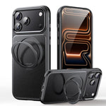 เคสโทรศัพท์ที่ถือแม่เหล็กหมุนได้ 360 องศาลายหนัง สำหรับ iPhone 17 Pro Max, สำหรับ iPhone 17 Pro, สำหรับ iPhone 17, สำหรับ iPhone Air, สำหรับ iPhone 16 Pro Max, สำหรับ iPhone 16 Pro, สำหรับ iPhone 16 Plus, สำหรับ iPhone 16