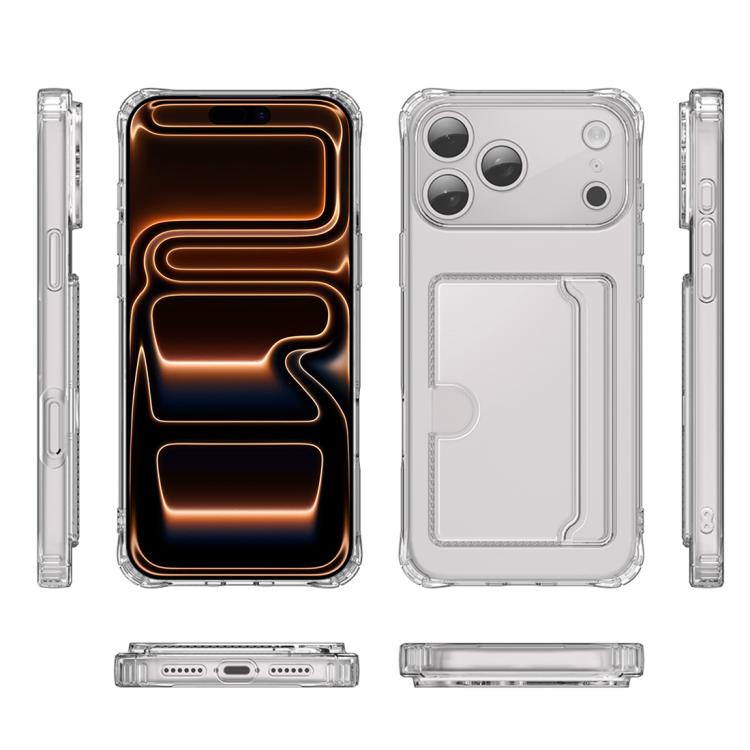 เคสโทรศัพท์ XDcase TPU ใสพร้อมช่องใส่บัตรและรูเจาะแม่นยำ สำหรับ iPhone 17 Pro Max, สำหรับ iPhone 17 Pro, สำหรับ iPhone 17, สำหรับ iPhone Air