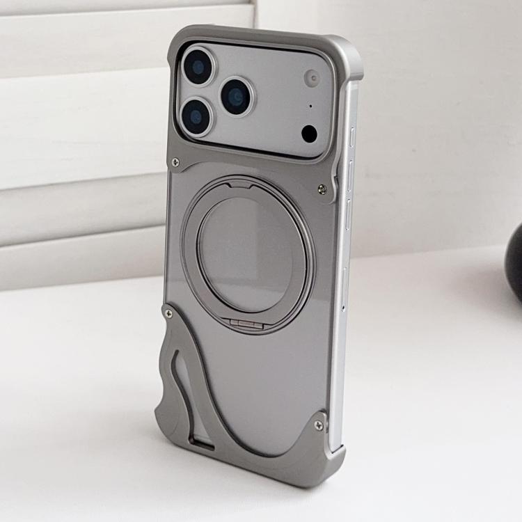 เคสโทรศัพท์แม่เหล็กแบบไม่มีกรอบโลหะหมุน 360 องศาสีดอลฟินแท้ สำหรับ iPhone 17 Pro Max, สำหรับ iPhone 17 Pro