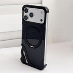เคสโทรศัพท์แม่เหล็กแบบไม่มีกรอบโลหะหมุน 360 องศาสีดอลฟินแท้ สำหรับ iPhone 17 Pro Max, สำหรับ iPhone 17 Pro
