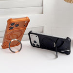 เคสโทรศัพท์แม่เหล็กแบบไม่มีกรอบโลหะหมุน 360 องศาสีดอลฟินแท้ สำหรับ iPhone 17 Pro Max, สำหรับ iPhone 17 Pro