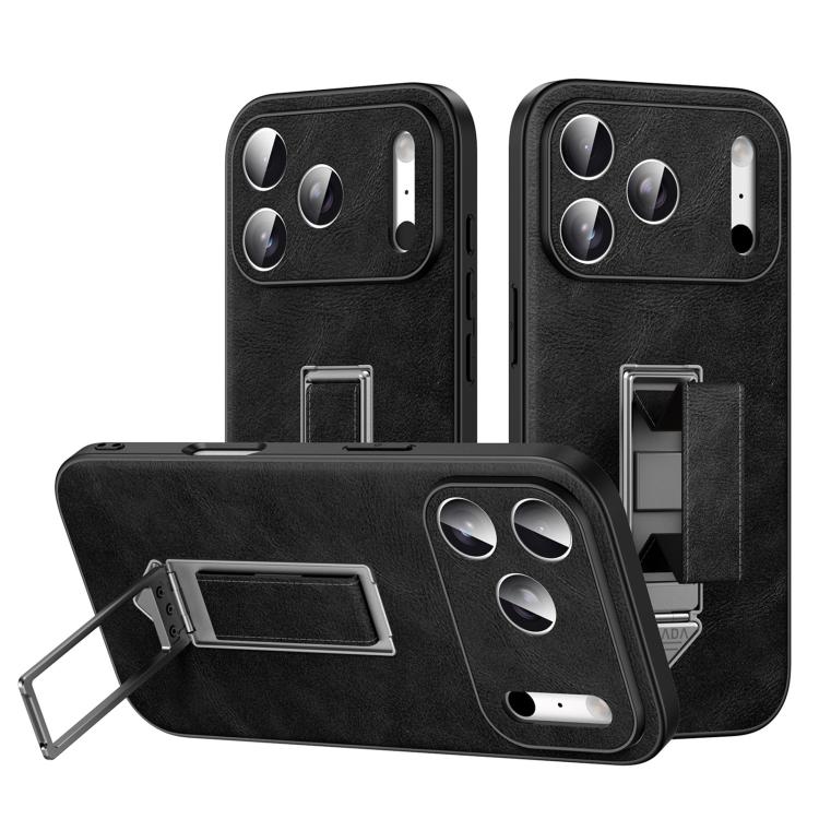 เคสโทรศัพท์หนังเทียมพร้อมที่จับโลหะซ่อนและสายรัดข้อมือ SULADA สำหรับ iPhone 17 Pro Max, สำหรับ iPhone 17 Pro, สำหรับ iPhone 17, สำหรับ iPhone 16 Pro Max, สำหรับ iPhone 16 Pro, สำหรับ iPhone 16
