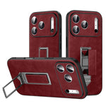 เคสโทรศัพท์หนังเทียมพร้อมที่จับโลหะซ่อนและสายรัดข้อมือ SULADA สำหรับ iPhone 17 Pro Max, สำหรับ iPhone 17 Pro, สำหรับ iPhone 17, สำหรับ iPhone 16 Pro Max, สำหรับ iPhone 16 Pro, สำหรับ iPhone 16