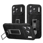 เคสโทรศัพท์หนังเทียมพร้อมที่จับโลหะซ่อนและสายรัดข้อมือ SULADA สำหรับ iPhone 17 Pro Max, สำหรับ iPhone 17 Pro, สำหรับ iPhone 17, สำหรับ iPhone 16 Pro Max, สำหรับ iPhone 16 Pro, สำหรับ iPhone 16