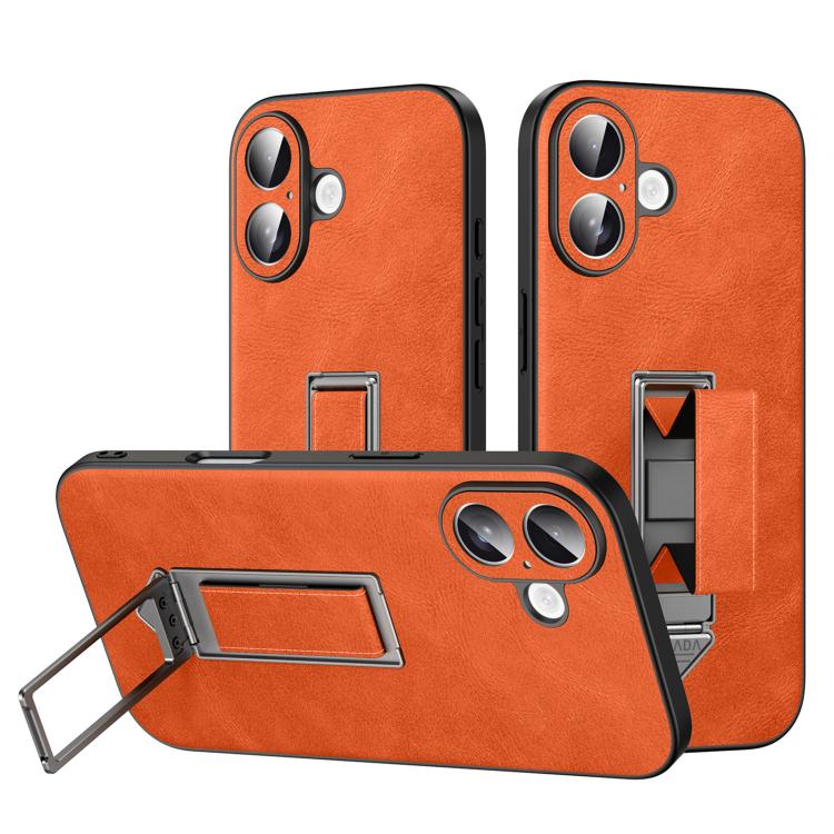 เคสโทรศัพท์หนังเทียมพร้อมที่จับโลหะซ่อนและสายรัดข้อมือ SULADA สำหรับ iPhone 17 Pro Max, สำหรับ iPhone 17 Pro, สำหรับ iPhone 17, สำหรับ iPhone 16 Pro Max, สำหรับ iPhone 16 Pro, สำหรับ iPhone 16
