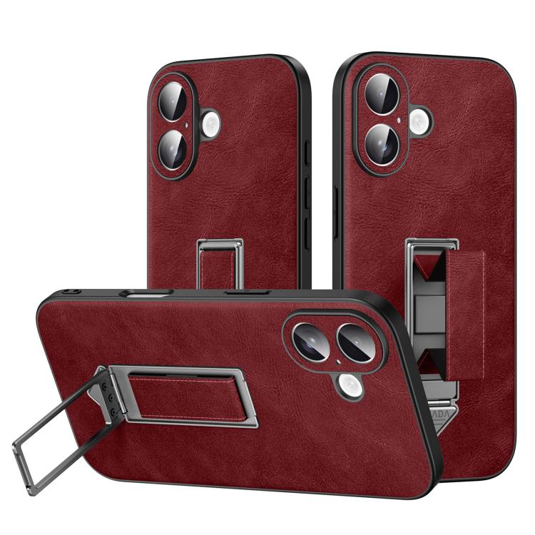 เคสโทรศัพท์หนังเทียมพร้อมที่จับโลหะซ่อนและสายรัดข้อมือ SULADA สำหรับ iPhone 17 Pro Max, สำหรับ iPhone 17 Pro, สำหรับ iPhone 17, สำหรับ iPhone 16 Pro Max, สำหรับ iPhone 16 Pro, สำหรับ iPhone 16