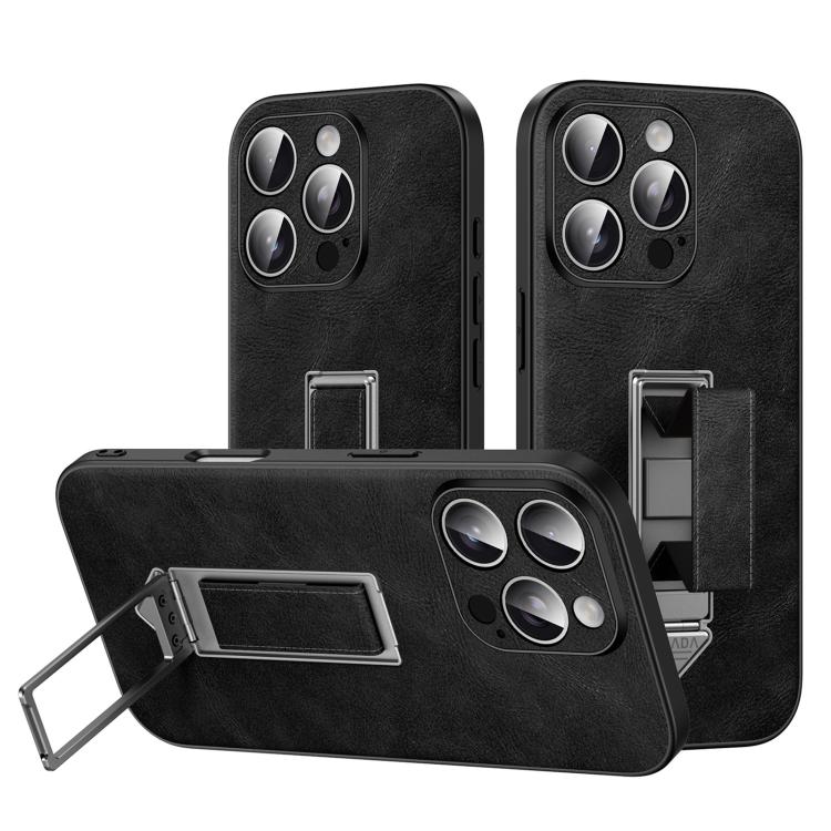 เคสโทรศัพท์หนังเทียมพร้อมที่จับโลหะซ่อนและสายรัดข้อมือ SULADA สำหรับ iPhone 17 Pro Max, สำหรับ iPhone 17 Pro, สำหรับ iPhone 17, สำหรับ iPhone 16 Pro Max, สำหรับ iPhone 16 Pro, สำหรับ iPhone 16
