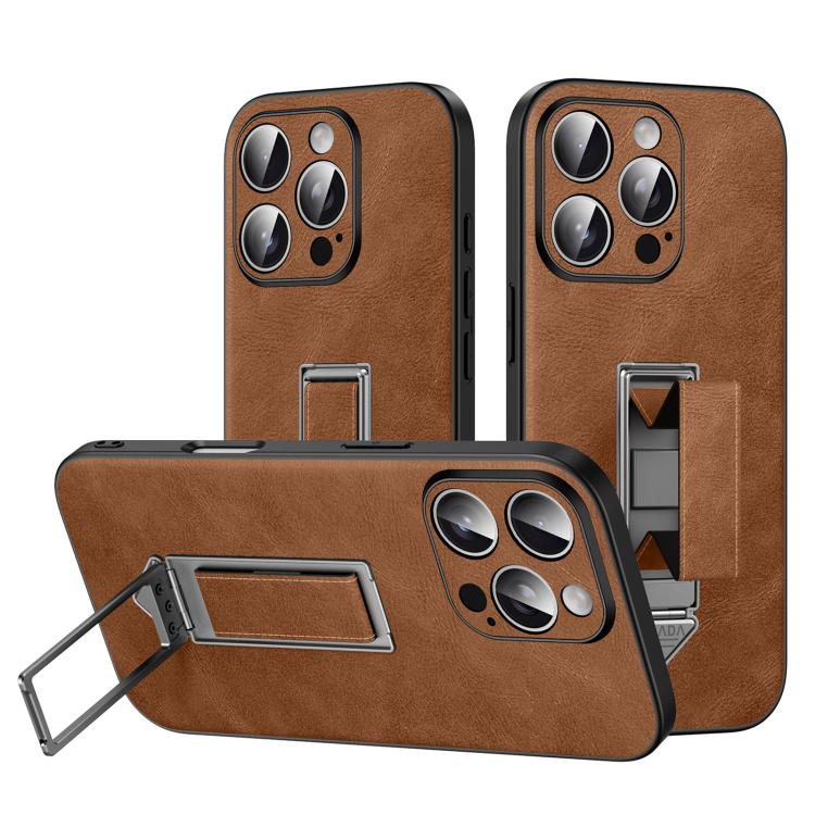 เคสโทรศัพท์หนังเทียมพร้อมที่จับโลหะซ่อนและสายรัดข้อมือ SULADA สำหรับ iPhone 17 Pro Max, สำหรับ iPhone 17 Pro, สำหรับ iPhone 17, สำหรับ iPhone 16 Pro Max, สำหรับ iPhone 16 Pro, สำหรับ iPhone 16