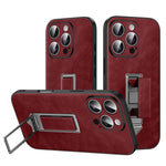 เคสโทรศัพท์หนังเทียมพร้อมที่จับโลหะซ่อนและสายรัดข้อมือ SULADA สำหรับ iPhone 17 Pro Max, สำหรับ iPhone 17 Pro, สำหรับ iPhone 17, สำหรับ iPhone 16 Pro Max, สำหรับ iPhone 16 Pro, สำหรับ iPhone 16