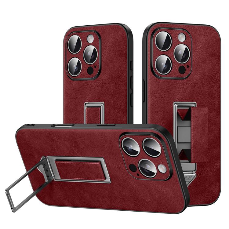 เคสโทรศัพท์หนังเทียมพร้อมที่จับโลหะซ่อนและสายรัดข้อมือ SULADA สำหรับ iPhone 17 Pro Max, สำหรับ iPhone 17 Pro, สำหรับ iPhone 17, สำหรับ iPhone 16 Pro Max, สำหรับ iPhone 16 Pro, สำหรับ iPhone 16