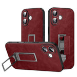 เคสโทรศัพท์หนังเทียมพร้อมที่จับโลหะซ่อนและสายรัดข้อมือ SULADA สำหรับ iPhone 17 Pro Max, สำหรับ iPhone 17 Pro, สำหรับ iPhone 17, สำหรับ iPhone 16 Pro Max, สำหรับ iPhone 16 Pro, สำหรับ iPhone 16