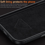 เคสโทรศัพท์หนังเทียมพร้อมที่จับโลหะซ่อนและสายรัดข้อมือ SULADA สำหรับ iPhone 17 Pro Max, สำหรับ iPhone 17 Pro, สำหรับ iPhone 17, สำหรับ iPhone 16 Pro Max, สำหรับ iPhone 16 Pro, สำหรับ iPhone 16