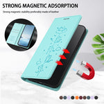 เคสโทรศัพท์หนังวีแกนลายแมวสวยน่ารักพร้อมแม่เหล็ก RFID สำหรับ iPhone Air, สำหรับ iPhone 16 Pro Max, สำหรับ iPhone 16 Pro, สำหรับ iPhone 16 Plus