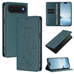 เคสโทรศัพท์หนังวีแกนลายแมวสวยน่ารักพร้อมแม่เหล็ก RFID สำหรับ iPhone Air, สำหรับ iPhone 16 Pro Max, สำหรับ iPhone 16 Pro, สำหรับ iPhone 16 Plus