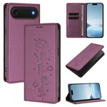 เคสโทรศัพท์หนังวีแกนลายแมวสวยน่ารักพร้อมแม่เหล็ก RFID สำหรับ iPhone Air, สำหรับ iPhone 16 Pro Max, สำหรับ iPhone 16 Pro, สำหรับ iPhone 16 Plus