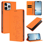 เคสโทรศัพท์หนังวีแกนลายแมวสวยน่ารักพร้อมแม่เหล็ก RFID สำหรับ iPhone Air, สำหรับ iPhone 16 Pro Max, สำหรับ iPhone 16 Pro, สำหรับ iPhone 16 Plus