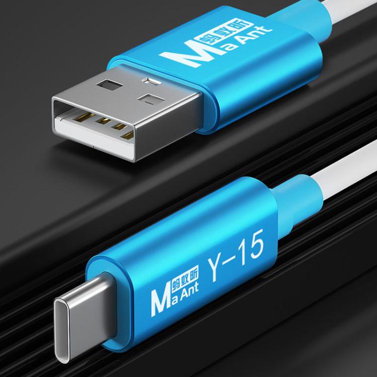 MaAnt Y-15 สายชาร์จ USB เป็น Type-C สำหรับกู้คืนการส่งข้อมูล iPhone / iPad, MaAnt Y-15