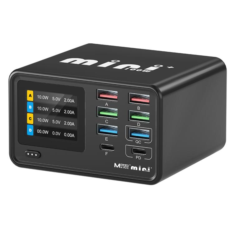MaAnt Dianba Mini ที่ชาร์จ PD มัลติฟังก์ชัน 8 พอร์ต 75W รองรับชาร์จเร็ว PD, MaAnt Dianba Mini ปลั๊ก EU