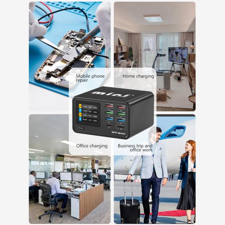 MaAnt Dianba Mini ที่ชาร์จ PD มัลติฟังก์ชัน 8 พอร์ต 75W รองรับชาร์จเร็ว PD, MaAnt Dianba Mini ปลั๊ก EU