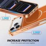 เคสโทรศัพท์แม่เหล็กผสม PC และ TPU สีสันสดใส สำหรับ iPhone 17 Pro Max, สำหรับ iPhone 17 Pro