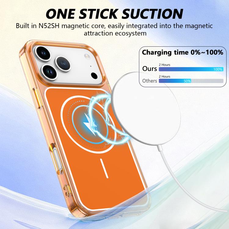 เคสโทรศัพท์แม่เหล็กผสม PC และ TPU สีสันสดใส สำหรับ iPhone 17 Pro Max, สำหรับ iPhone 17 Pro