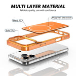 เคสโทรศัพท์แม่เหล็กผสม PC และ TPU สีสันสดใส สำหรับ iPhone 17 Pro Max, สำหรับ iPhone 17 Pro