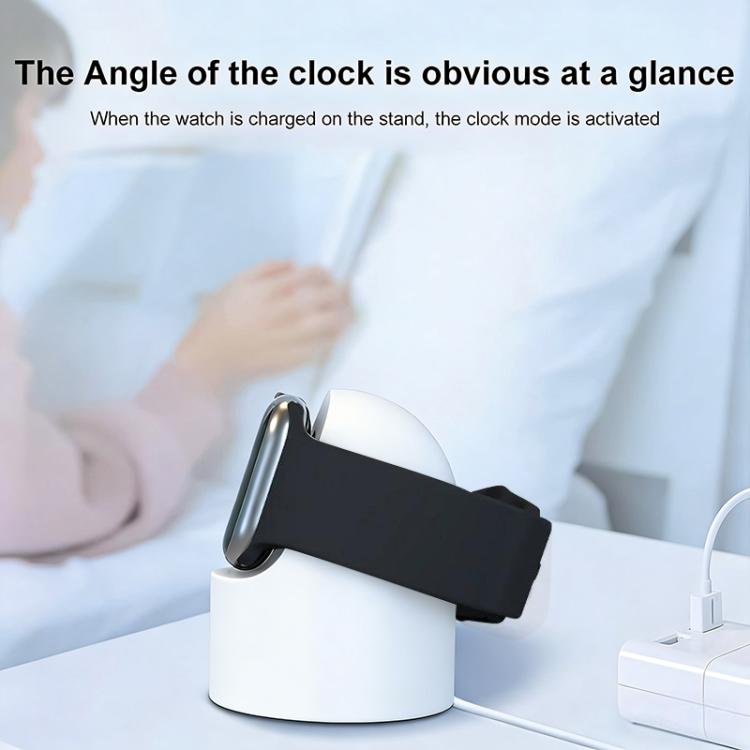 xDfind สำหรับ Apple Watch สมาร์ตวอทช์ ชุดที่วางชาร์จซิลิโคนและที่ชาร์จ USB, ซิลิโคน+USB (สีขาว), ซิลิโคน+USB (สีดำ)