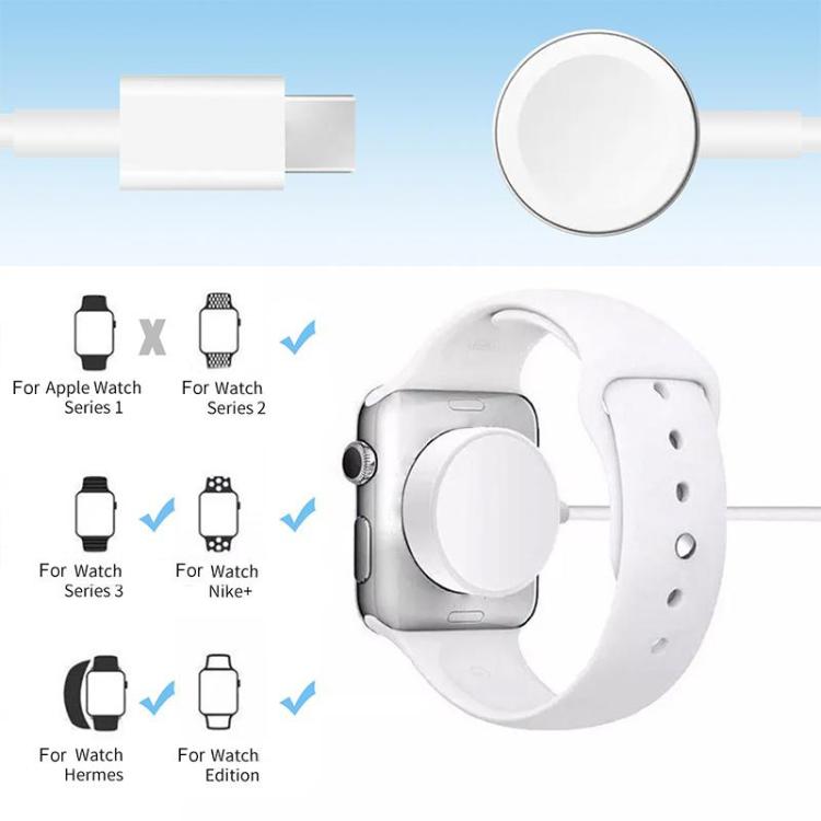 xDfind สำหรับ Apple Watch สมาร์ตวอทช์ ชุดที่วางชาร์จอะลูมิเนียมอัลลอยและที่ชาร์จ Type-C, อะลูมิเนียมอัลลอย+Type-C