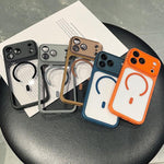 เคสโทรศัพท์ใสแบบครอบคลุมกล้องเต็มรูปแบบชุบอิเล็กโทรไลต์พร้อมแม่เหล็ก สำหรับ iPhone 17 Pro Max, สำหรับ iPhone 17 Pro