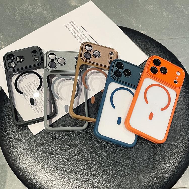 เคสโทรศัพท์ใสแบบครอบคลุมกล้องเต็มรูปแบบชุบอิเล็กโทรไลต์พร้อมแม่เหล็ก สำหรับ iPhone 17 Pro Max, สำหรับ iPhone 17 Pro