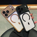เคสโทรศัพท์ใสแบบครอบคลุมกล้องเต็มรูปแบบชุบอิเล็กโทรไลต์พร้อมแม่เหล็ก สำหรับ iPhone 17 Pro Max, สำหรับ iPhone 17 Pro