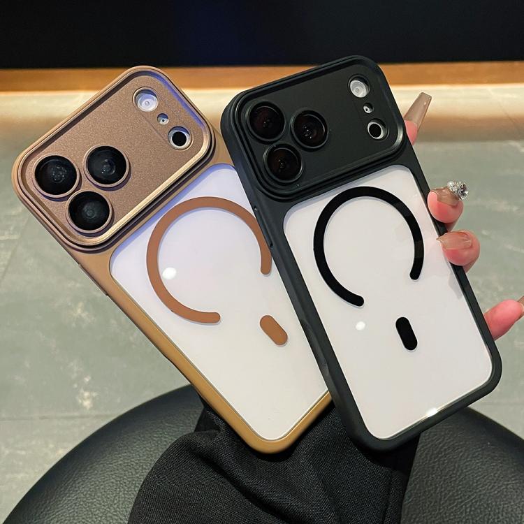 เคสโทรศัพท์ใสแบบครอบคลุมกล้องเต็มรูปแบบชุบอิเล็กโทรไลต์พร้อมแม่เหล็ก สำหรับ iPhone 17 Pro Max, สำหรับ iPhone 17 Pro