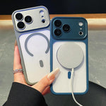 เคสโทรศัพท์ใสแบบครอบคลุมกล้องเต็มรูปแบบชุบอิเล็กโทรไลต์พร้อมแม่เหล็ก สำหรับ iPhone 17 Pro Max, สำหรับ iPhone 17 Pro