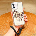 เคสโทรศัพท์อะคริลิกแม่เหล็กลายปีม้า พร้อมสายคล้อง สำหรับ iPhone 13, สำหรับ iPhone 12, สำหรับ iPhone 12 Pro Max, สำหรับ iPhone 12 Pro