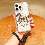 เคสโทรศัพท์อะคริลิกแม่เหล็กลายปีม้า พร้อมสายคล้อง สำหรับ iPhone 13, สำหรับ iPhone 12, สำหรับ iPhone 12 Pro Max, สำหรับ iPhone 12 Pro