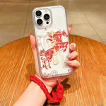 เคสโทรศัพท์อะคริลิกแม่เหล็กลายปีม้า พร้อมสายคล้อง สำหรับ iPhone 13, สำหรับ iPhone 12, สำหรับ iPhone 12 Pro Max, สำหรับ iPhone 12 Pro