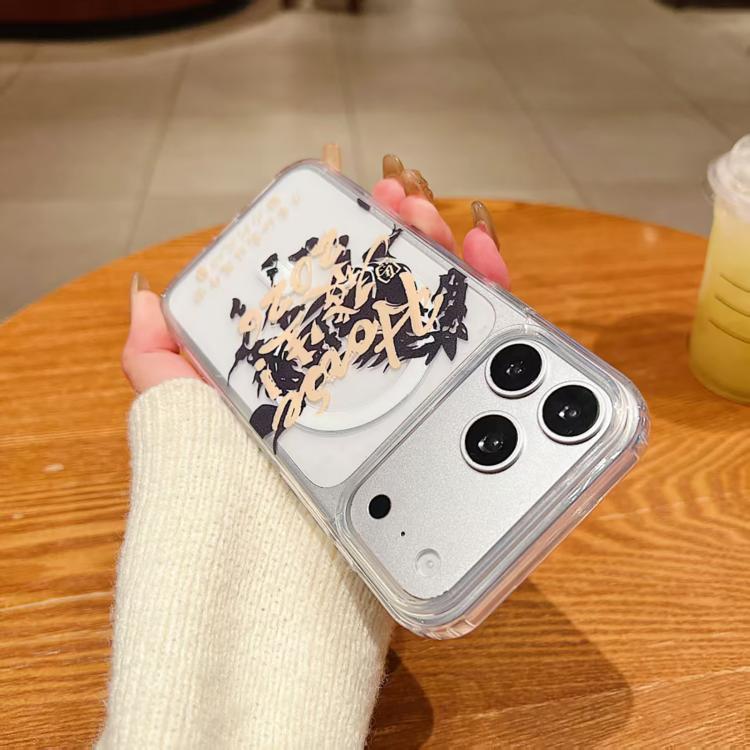 เคสโทรศัพท์อะคริลิกแม่เหล็กลายปีม้า พร้อมสายคล้อง สำหรับ iPhone 13, สำหรับ iPhone 12, สำหรับ iPhone 12 Pro Max, สำหรับ iPhone 12 Pro