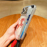 เคสโทรศัพท์อะคริลิกแม่เหล็กลายปีม้า พร้อมสายคล้อง สำหรับ iPhone 13, สำหรับ iPhone 12, สำหรับ iPhone 12 Pro Max, สำหรับ iPhone 12 Pro