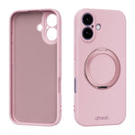 ABEEL Skin-friendly Feel Magnetic Liquid Silicone Phone Case with Holder, For iPhone 17 Pro Max, For iPhone 17 Pro, For iPhone 17, For iPhone 16 Pro Max, For iPhone 16 Pro, For iPhone 16