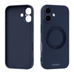 ABEEL Skin-friendly Feel Magnetic Liquid Silicone Phone Case with Holder, For iPhone 17 Pro Max, For iPhone 17 Pro, For iPhone 17, For iPhone 16 Pro Max, For iPhone 16 Pro, For iPhone 16